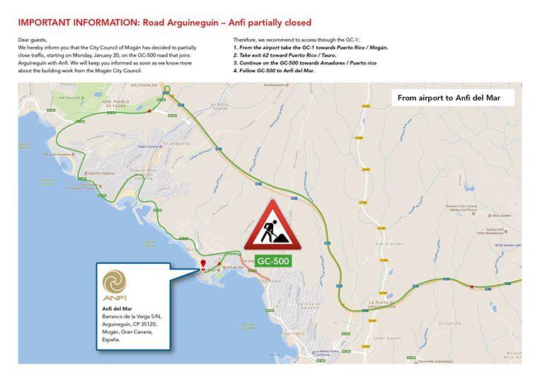 Anfi roadworks Jan 2020