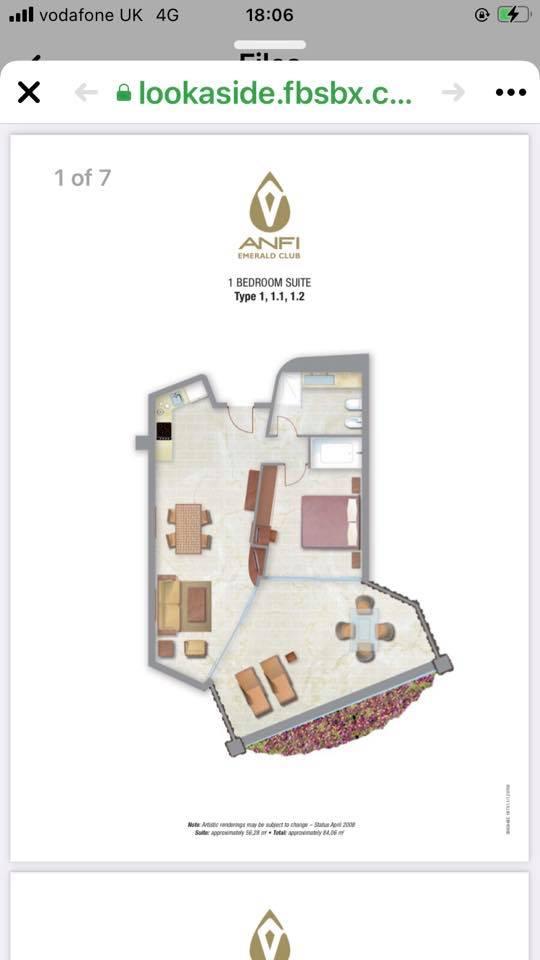 Emerald 1 bed